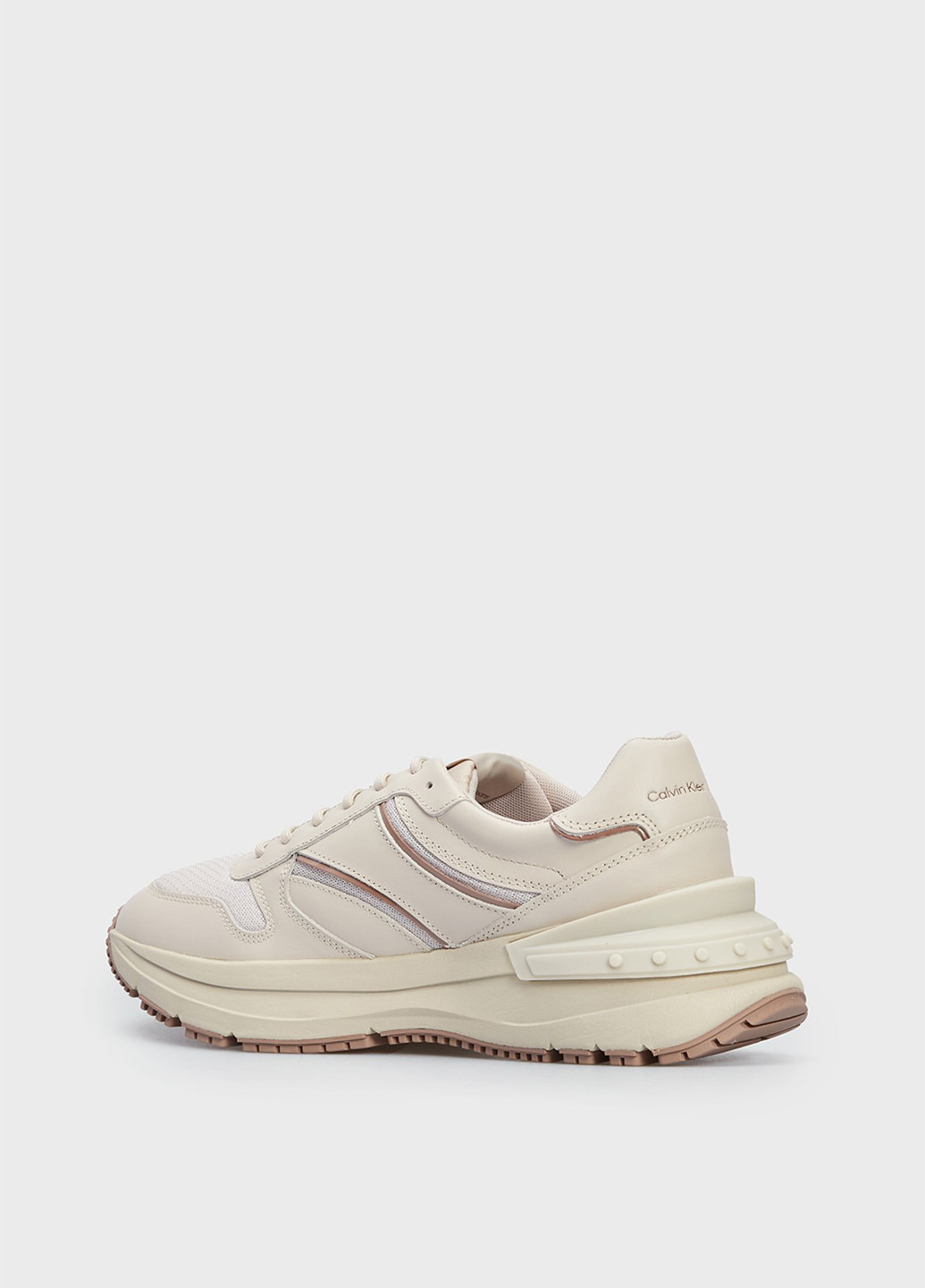 Бежевые всесезонные кроссовки Calvin Klein Jeans