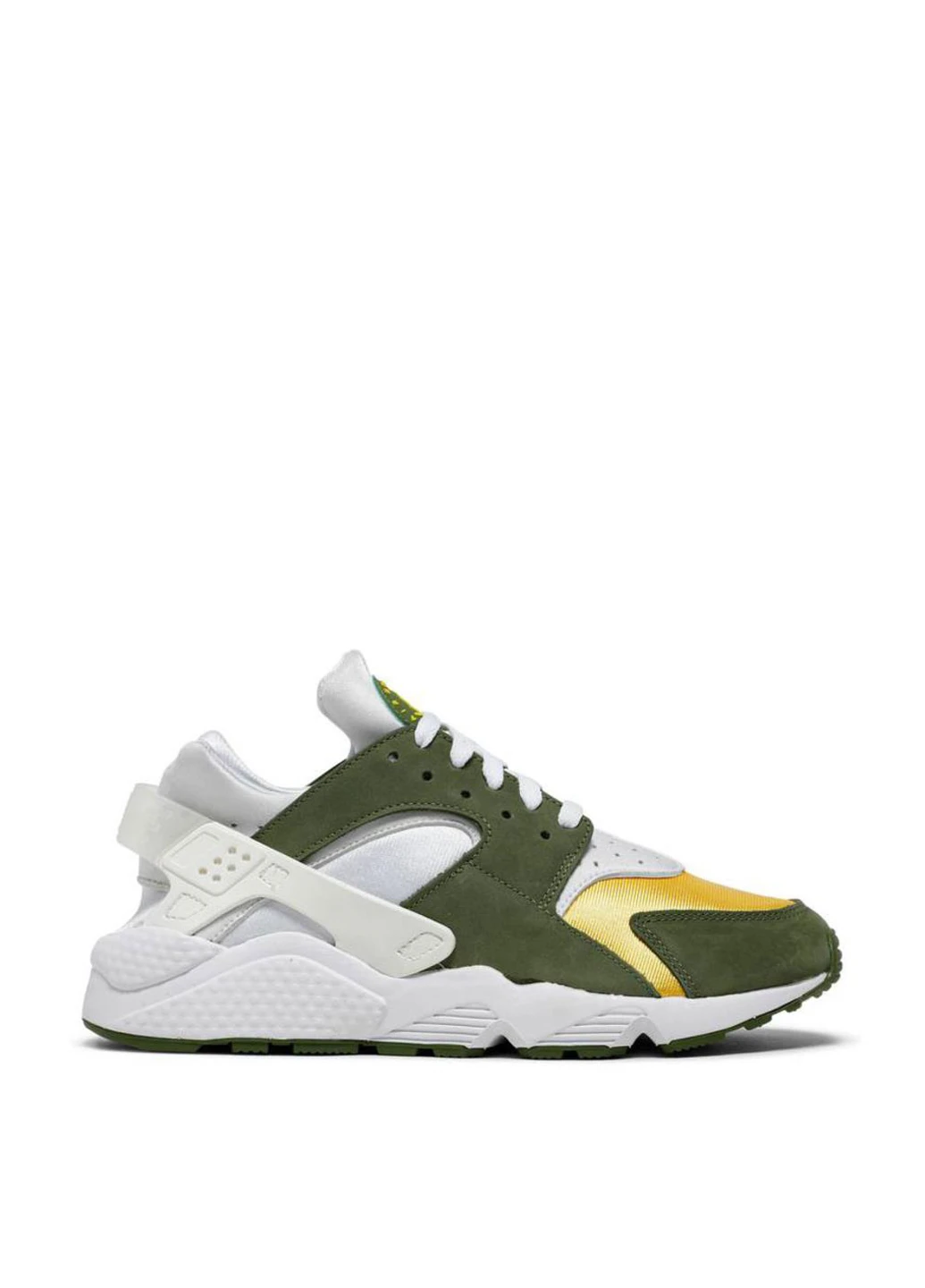 Кроссовки DD1381-300 Nike Stussy x Air Huarache LE Dark Olive 2021 оливковые демисезоны (322596147)