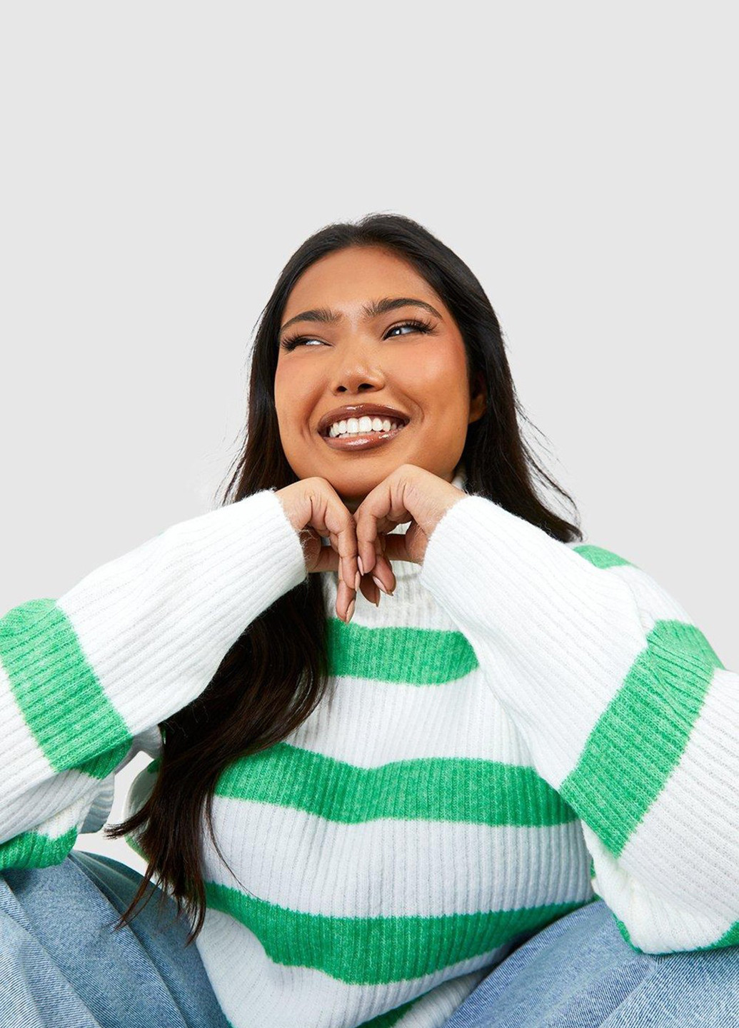 Комбінований демісезонний светр Boohoo