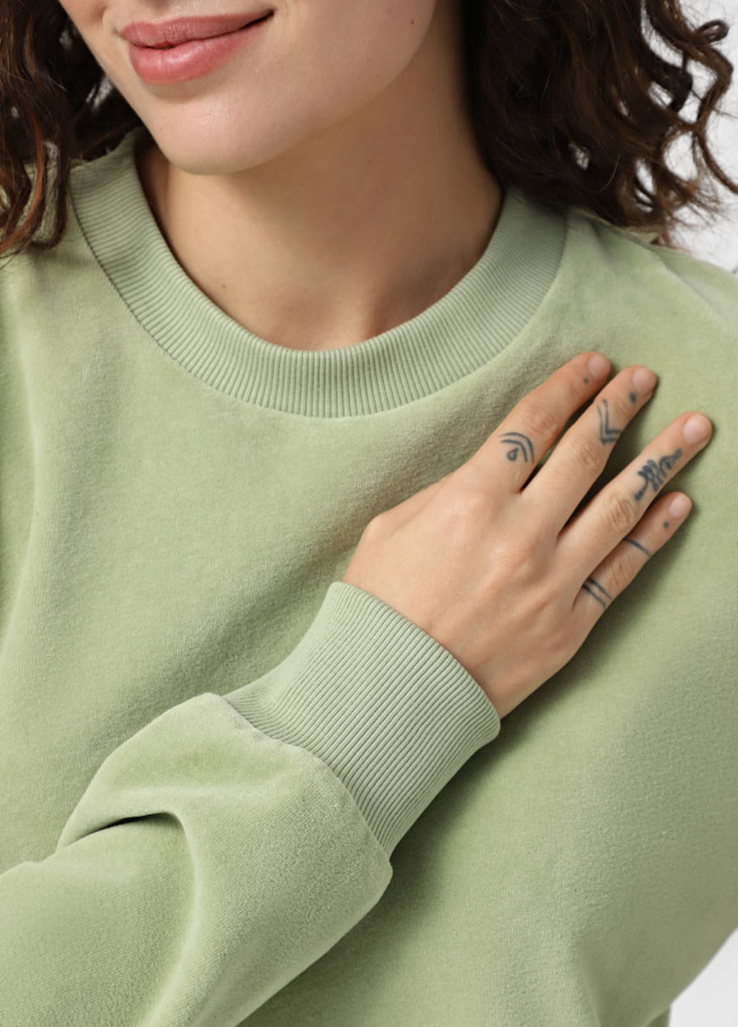 Фісташковий світшот Promin однотонний без декору (323777774)