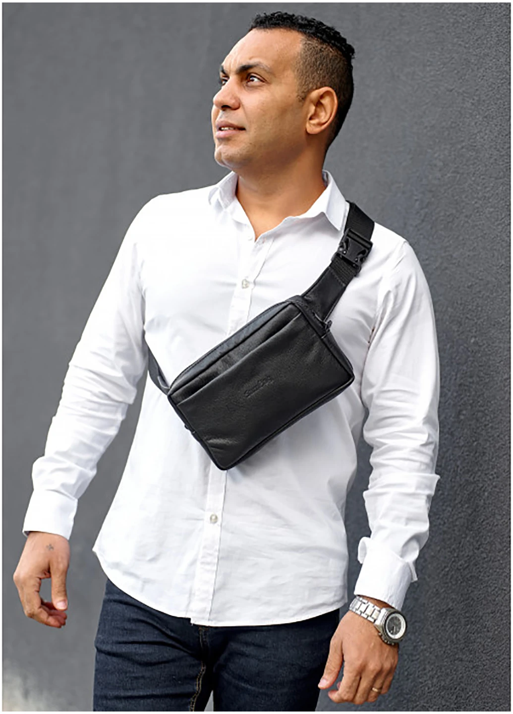 Мужская сумка бананка 24х16х6 см Sambag (250096922)