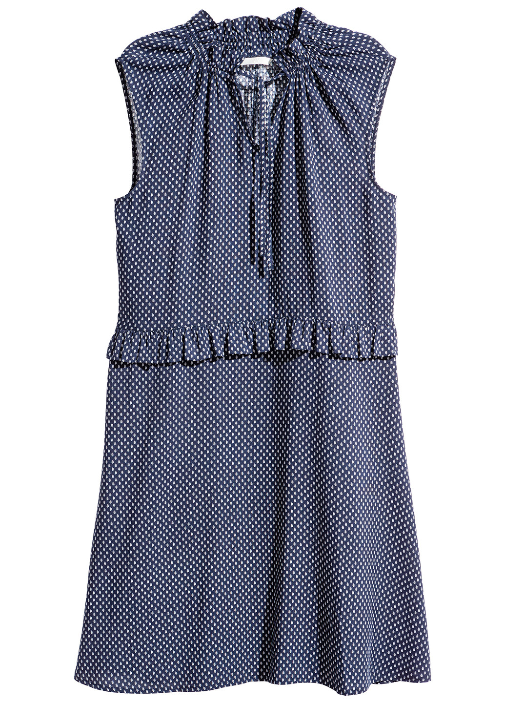 Темно-синя кежуал сукня а-силует H&M в горошок