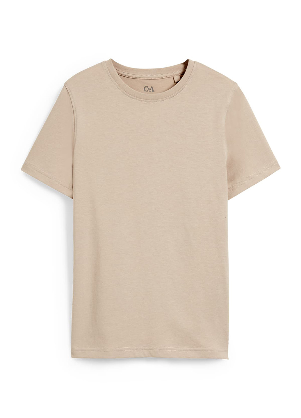 Бежевая летняя футболка C&A