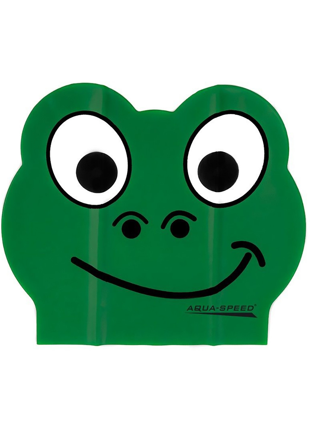 Шапка для плавання ZOO FROG LATEX 5712 Зелена жаба (5908217657121) Aqua Speed (254342951)