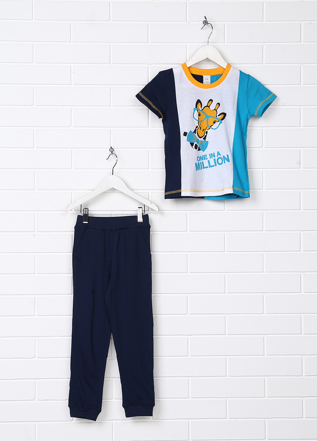 Синій демісезонний комплект (футболка, брюки) Bimba