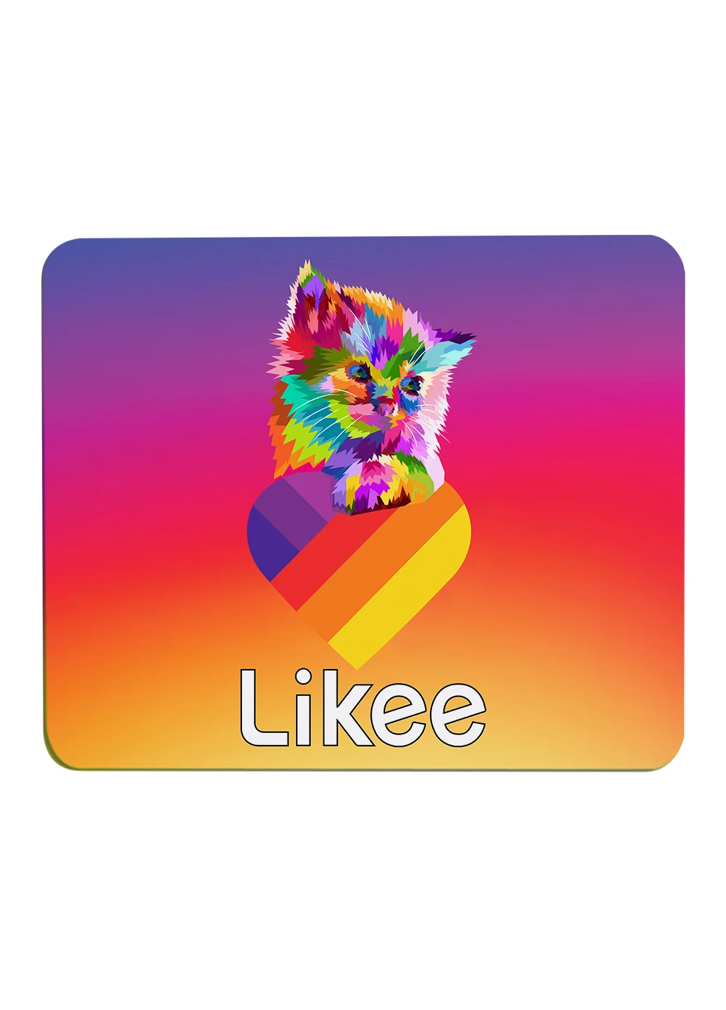 Килимок для мишки Лайк (Likee) (25108-1470) 22х18 см MobiPrint (222995263)