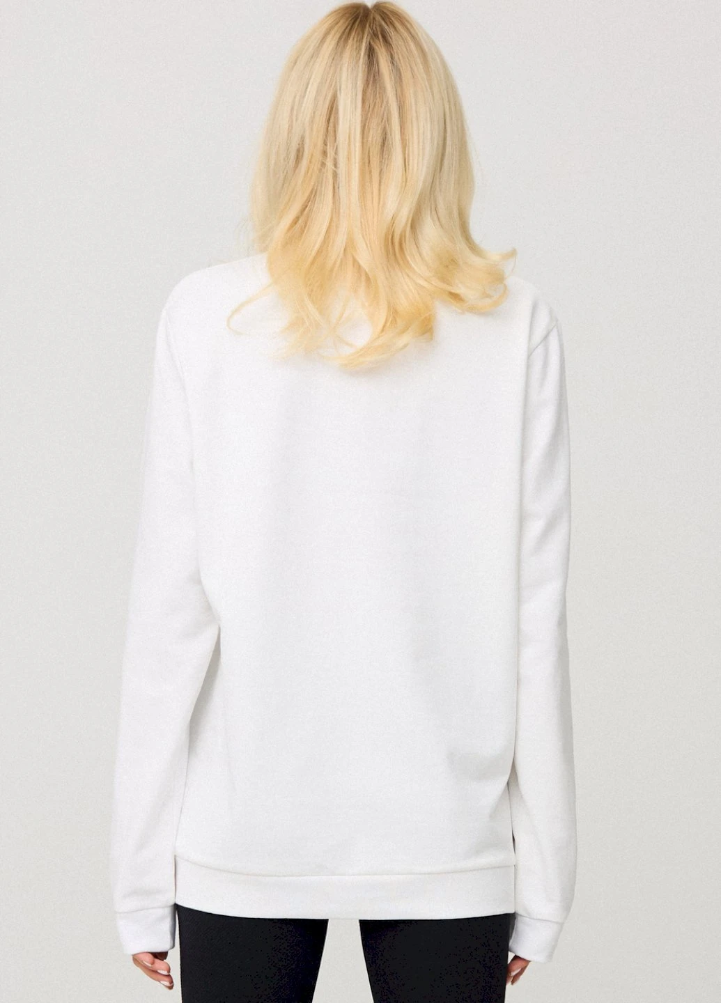 Белый світшот жіночий oversize /no flis/ YAPPI (254658730)