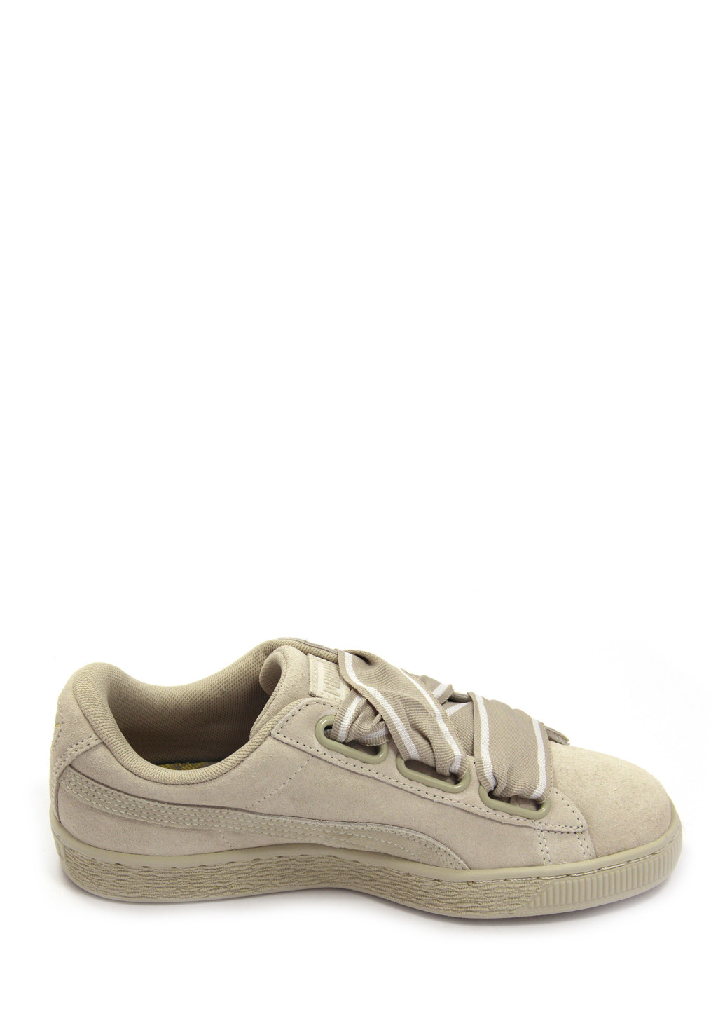 Бежеві жіночі кеди suede heart satin ii Puma