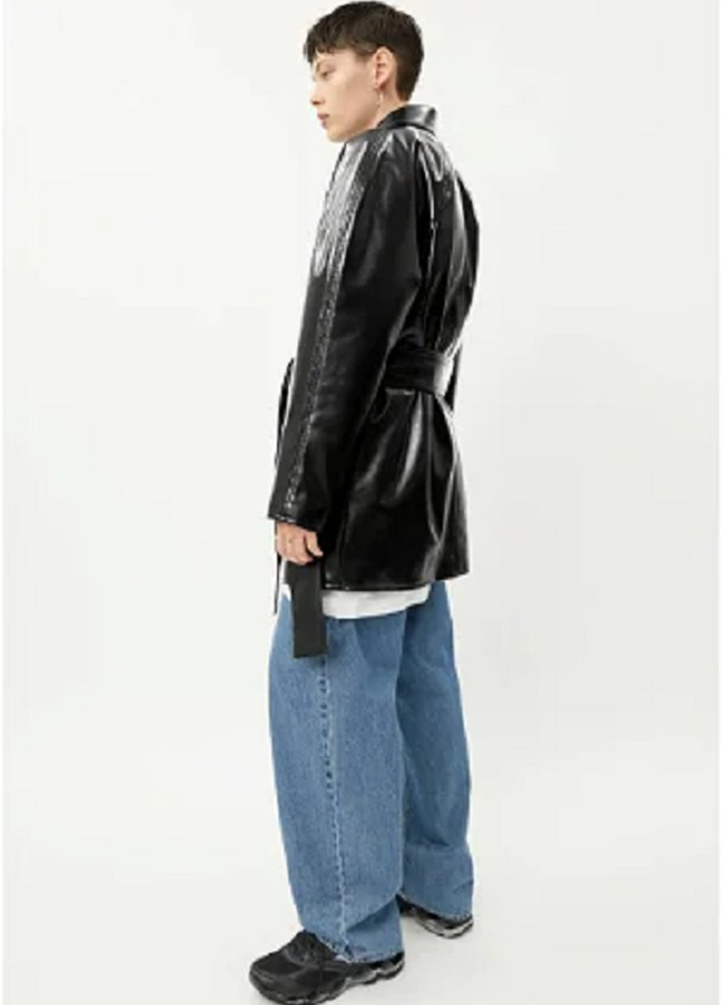 Черная демисезонная куртка куртка-пиджак Weekday