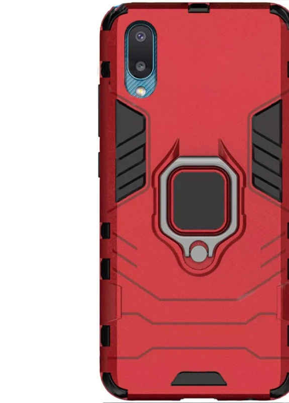 Ударостійкий чохол Transformer Ring for Magnet для Samsung Galaxy A02 Червоний / Dante Red (is_00000042911_1) Epik (238480490)