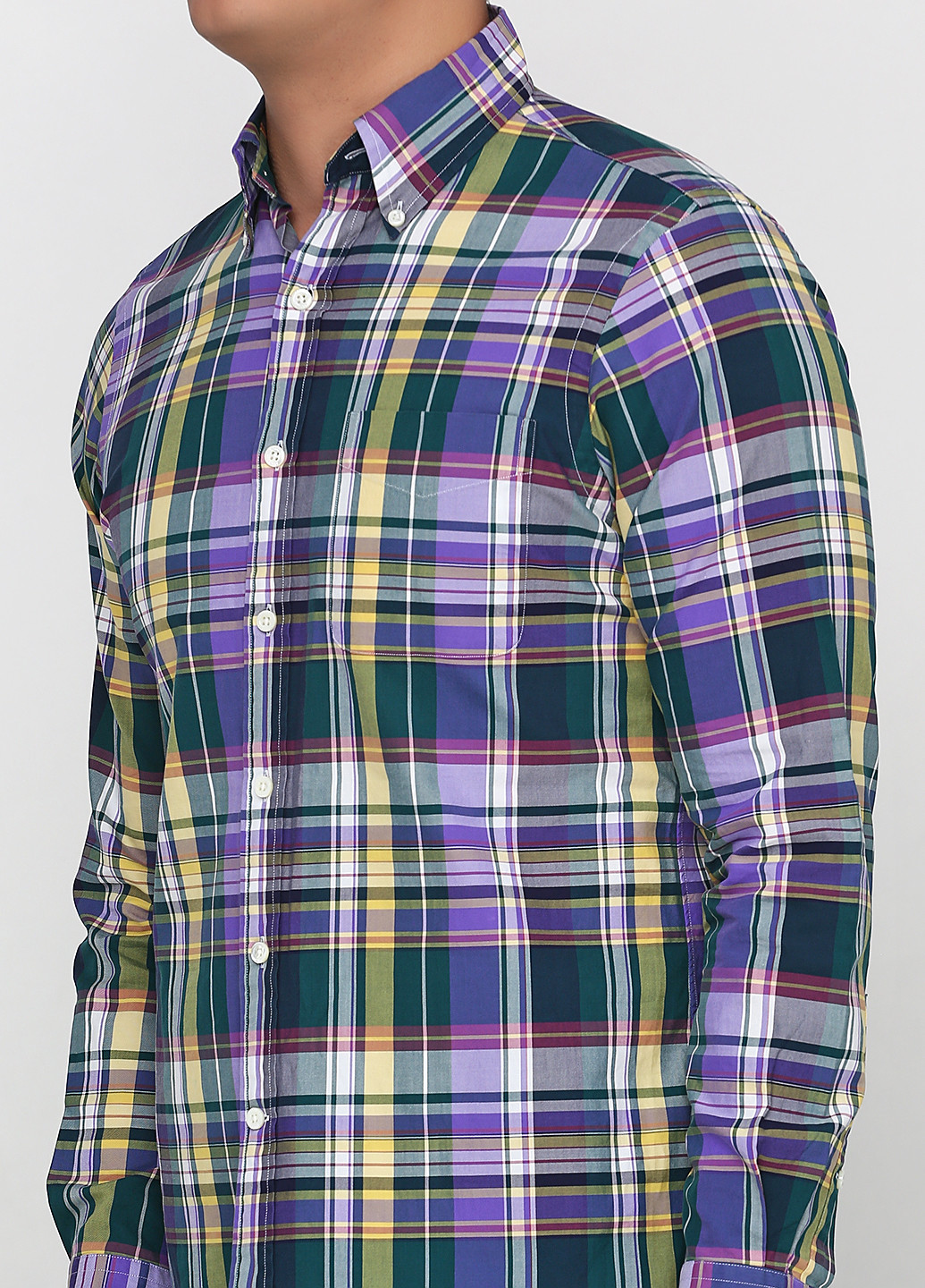 Фиолетовая рубашка в клетку Ralph Lauren