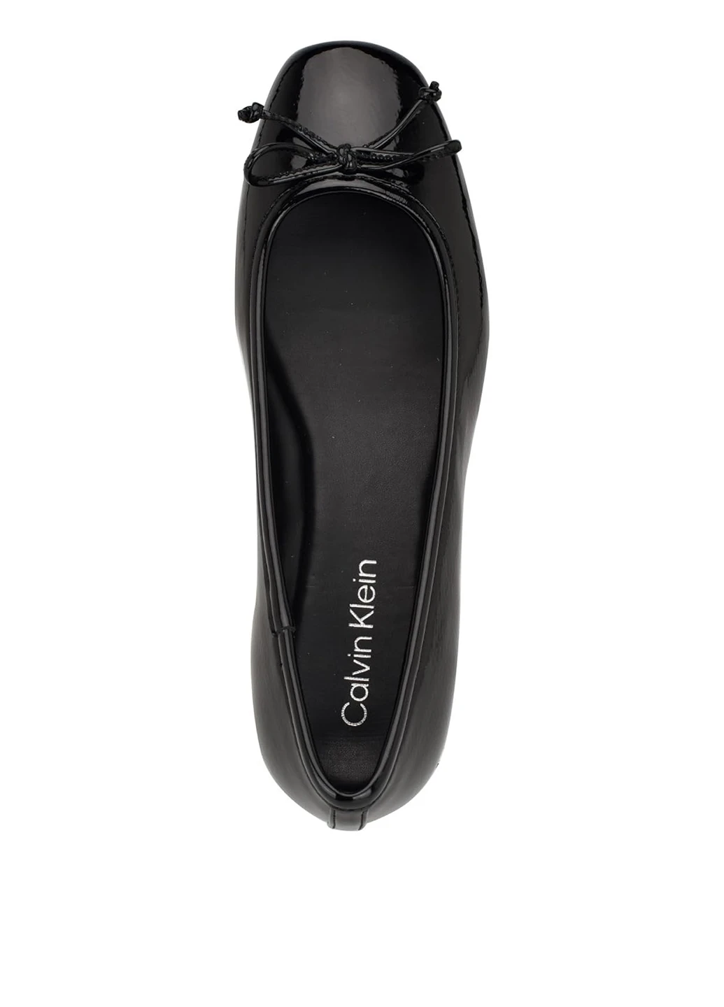 Жіночі балетки Calvin Klein | чорні однотонні бант штучна шкіра (333721153)