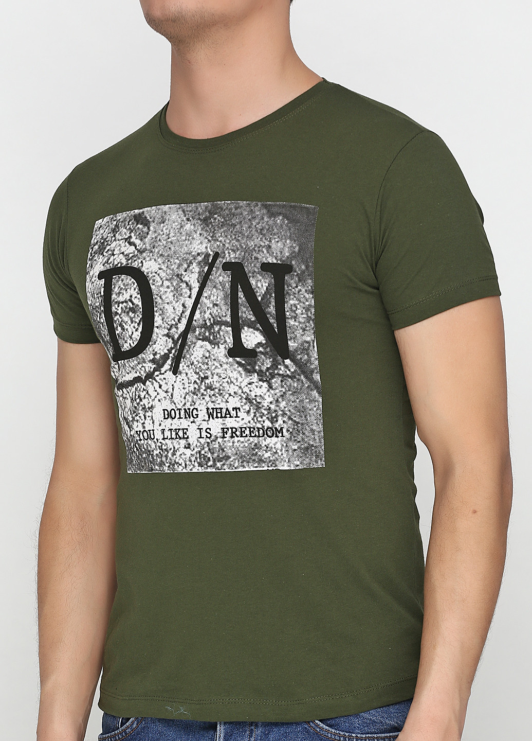 Темно-зеленая футболка Dinersi