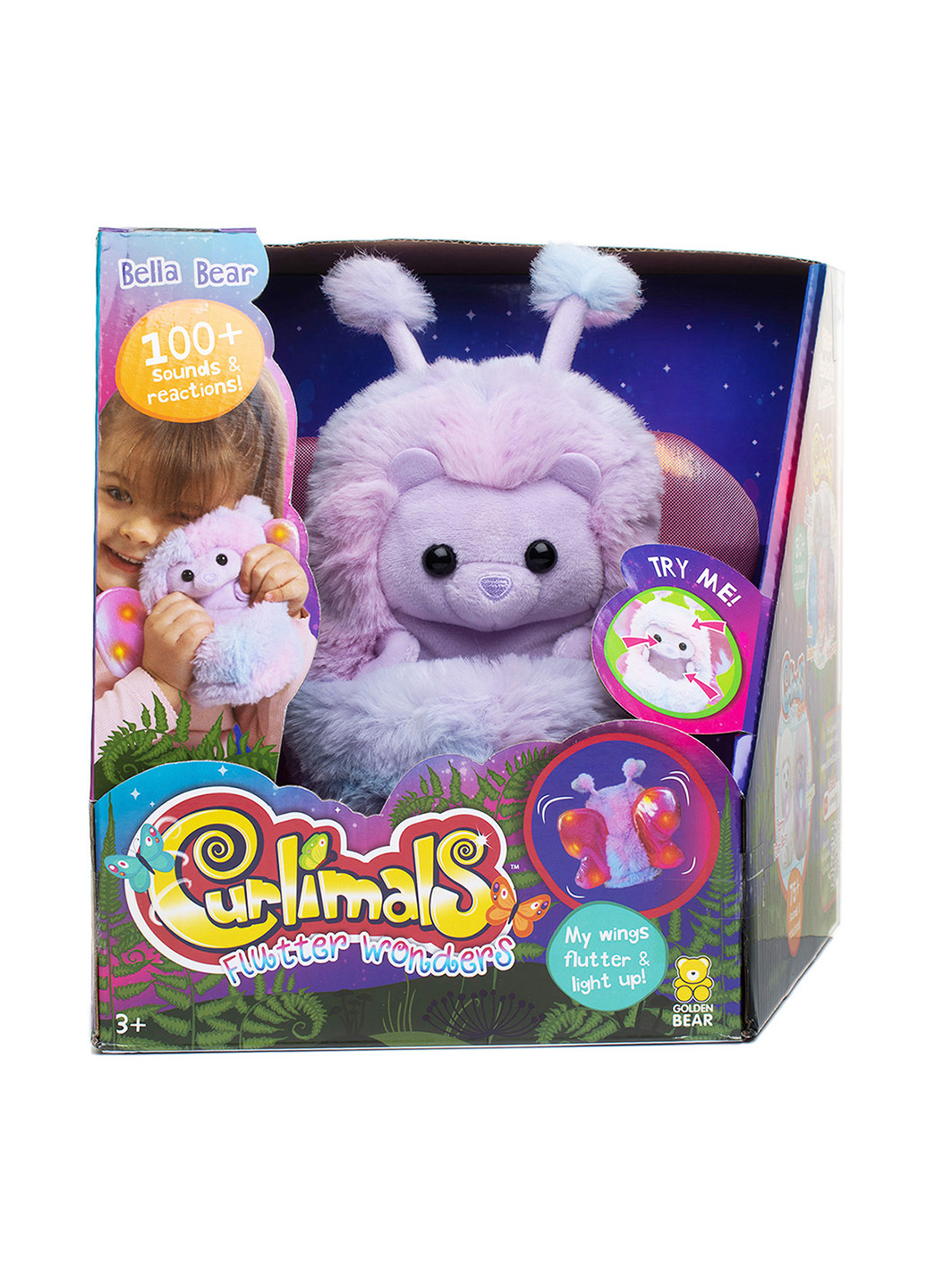 Интерактивная игрушка Медведица Белла, 24х17х23 см Curlimals (260494331)