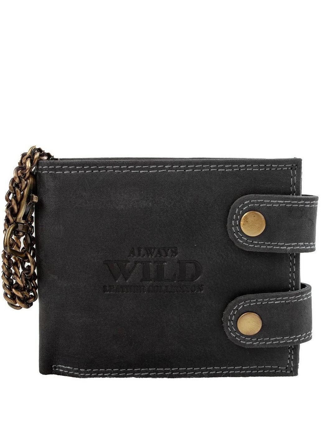 Чоловік Натуральна шкіряний гаманець 12х10х2 см Always Wild (210766596)