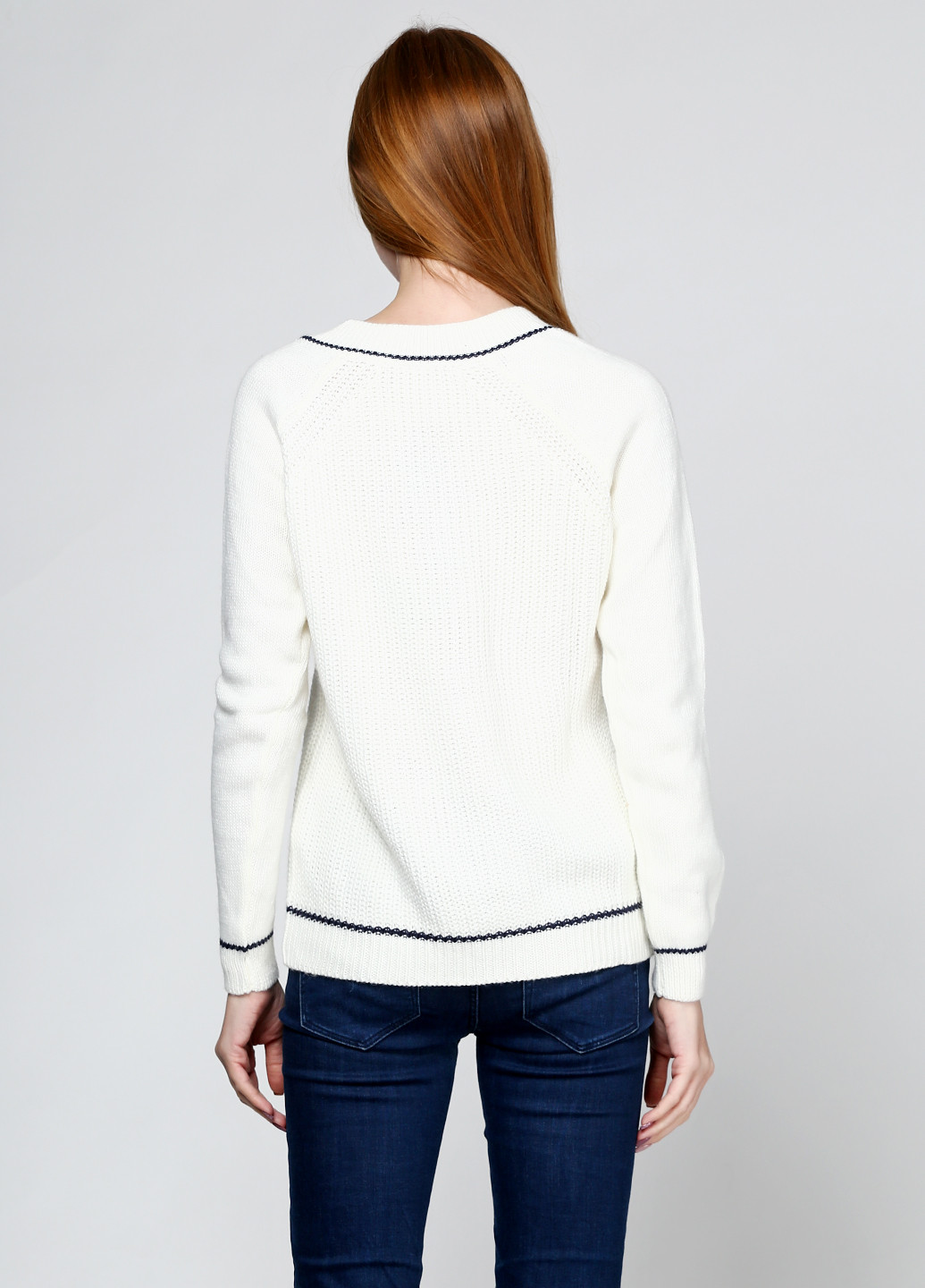 Белый демисезонный пуловер пуловер Vivacita