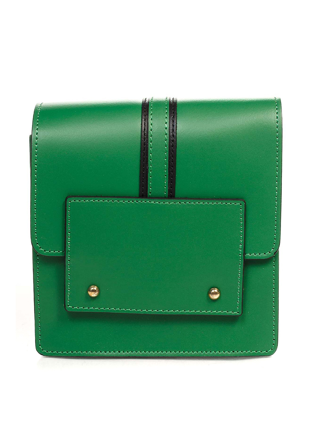 Сумка Italian Bags кросс боди однотонная зелёная кэжуал