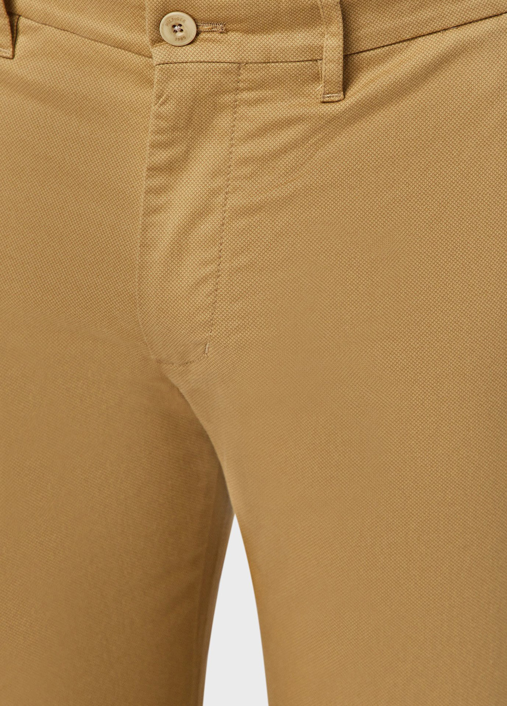 Бежевые кэжуал демисезонные прямые брюки Tommy Hilfiger