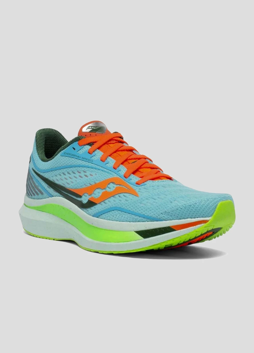 Синие всесезонные голубые текстильные кроссовки для бега endorphin pro Saucony