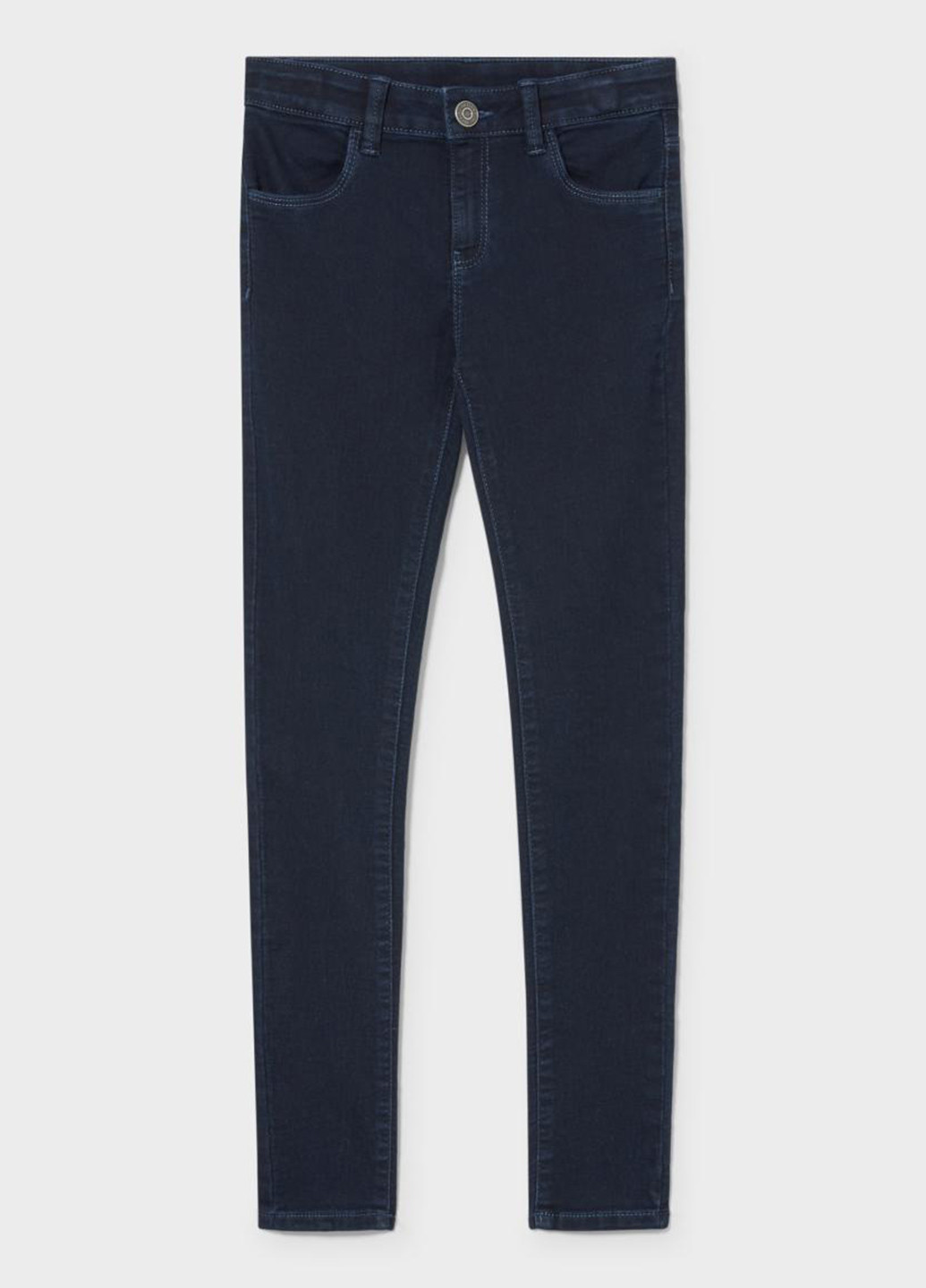 Темно-синие демисезонные зауженные джинсы C&A