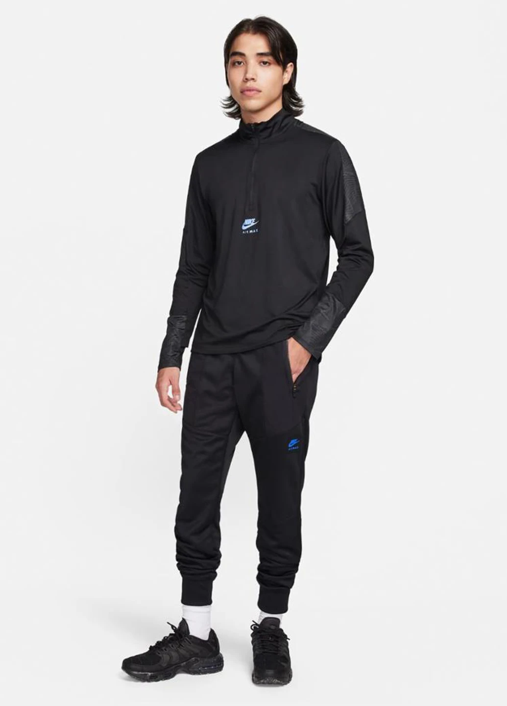Черные спортивные демисезонные джоггеры брюки Nike