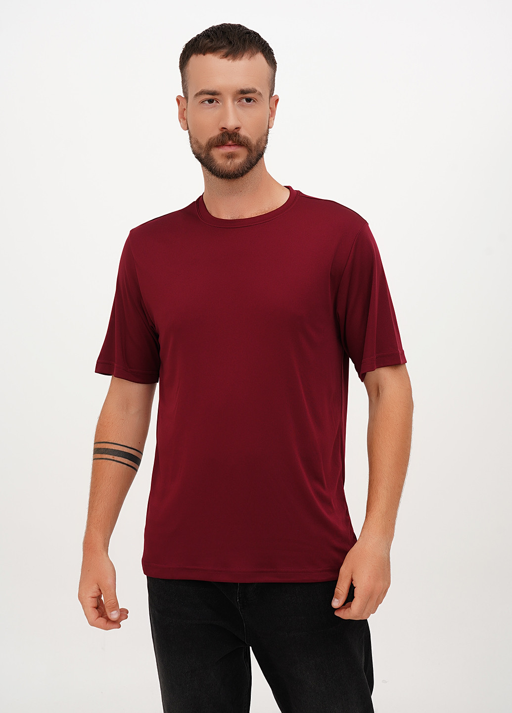 Бордовая футболка Sport-Tek