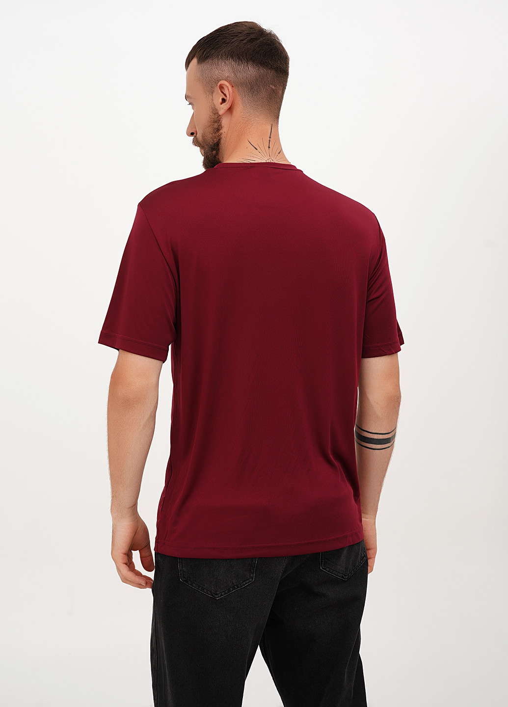 Бордовая футболка Sport-Tek
