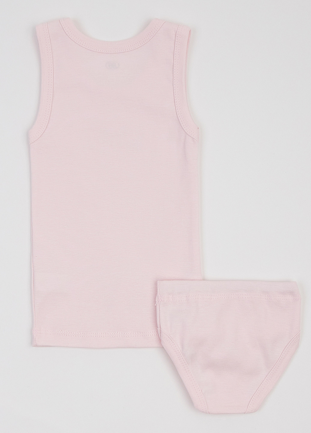 Рожевий демісезонний комплект (майка, трусики) Фламинго