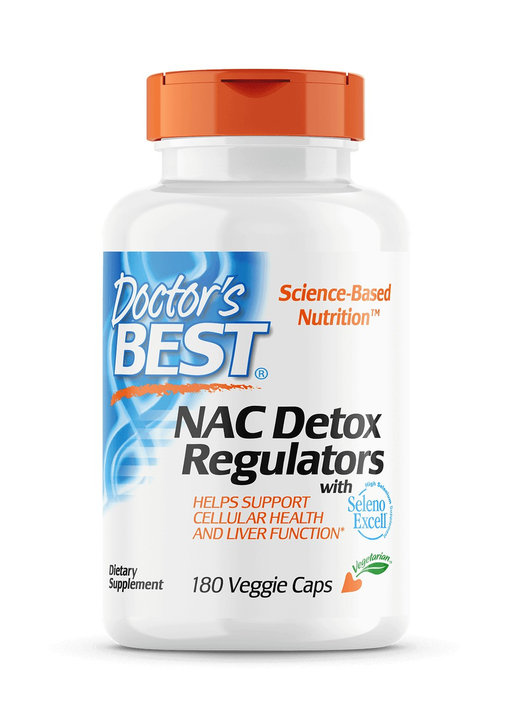 N-Ацетилцистеин, NAC Detox Regulators,, 180 гелевых капсул Doctor's Best (255407810)