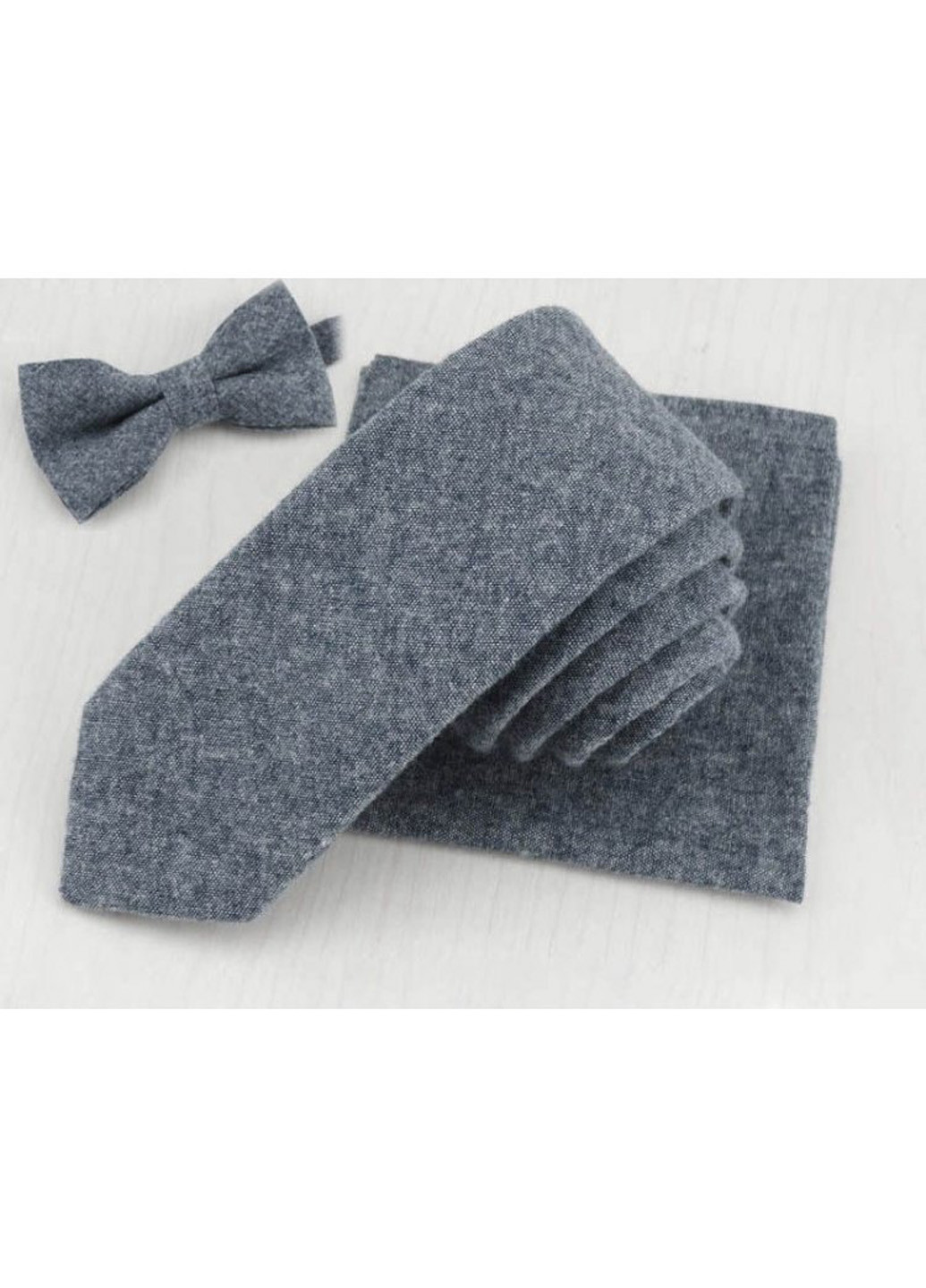 Чоловічий набір (краватка, хустка, метелик) 5,5х146 см Handmade (193792321)
