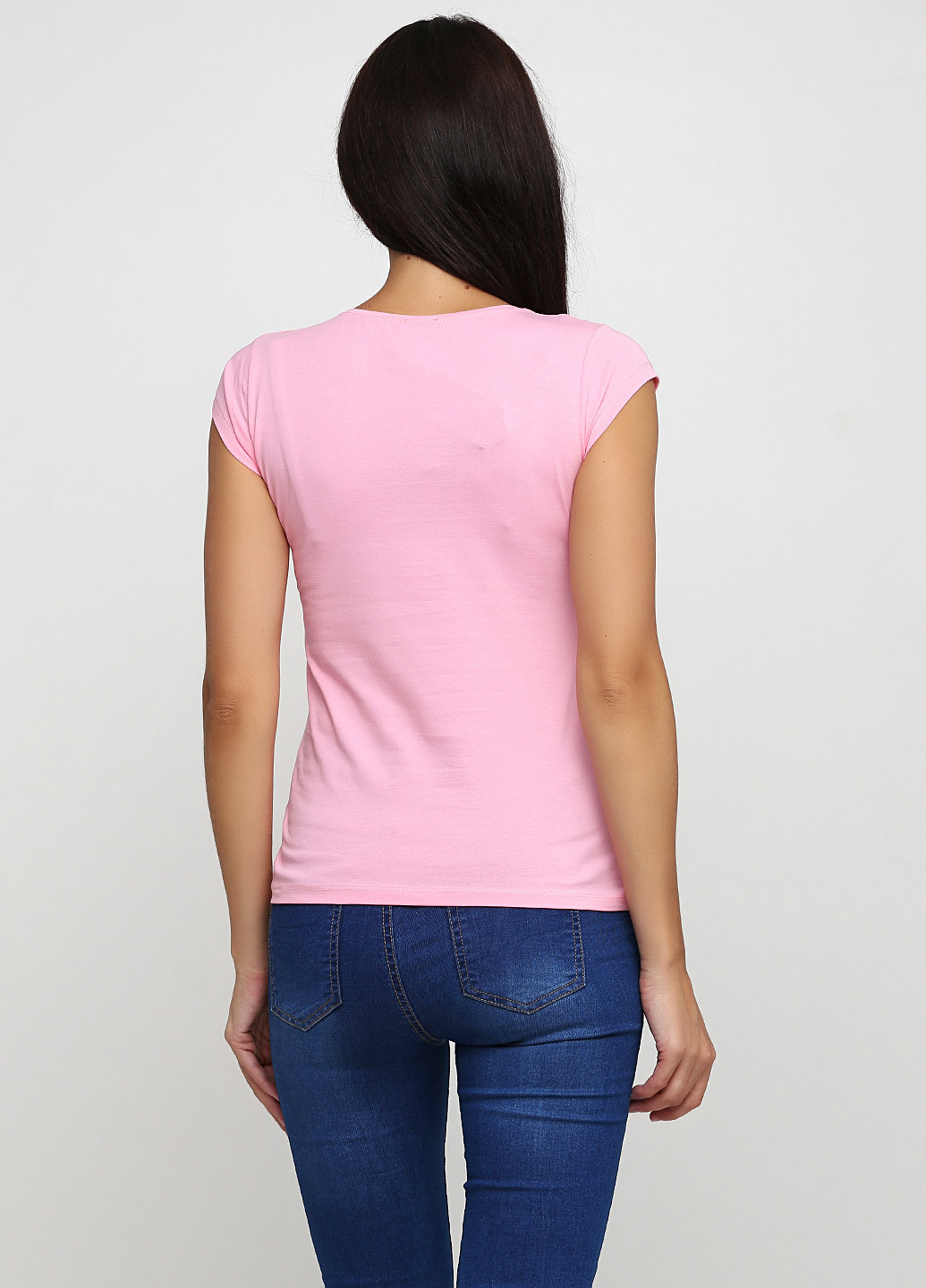 Розовая летняя футболка Setay