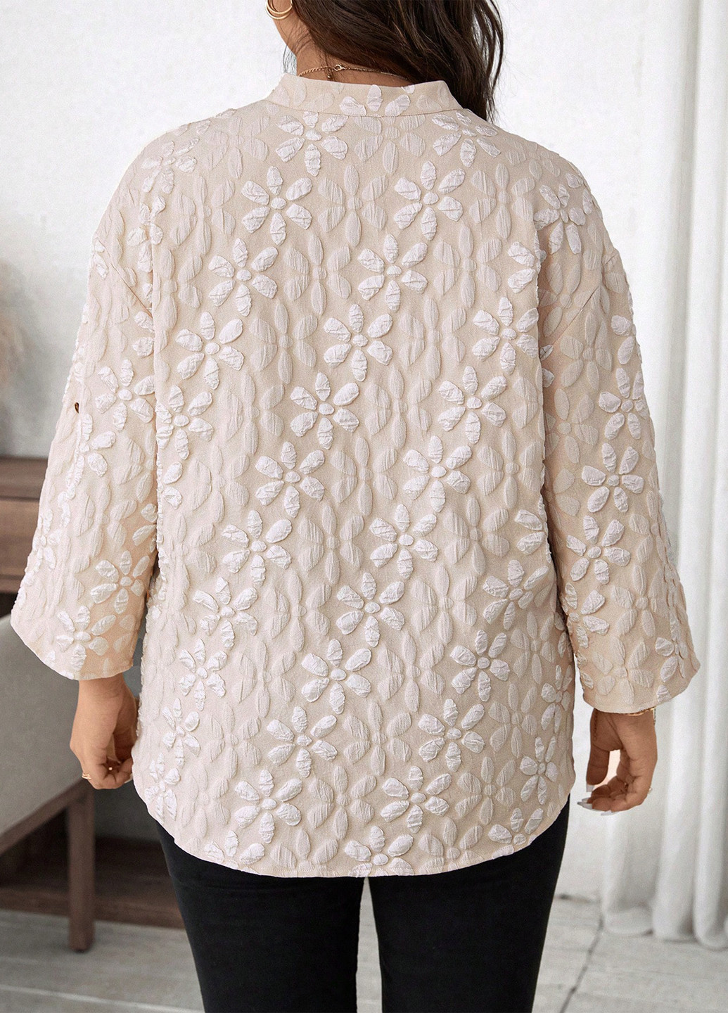 Кремовая блуза SHEIN