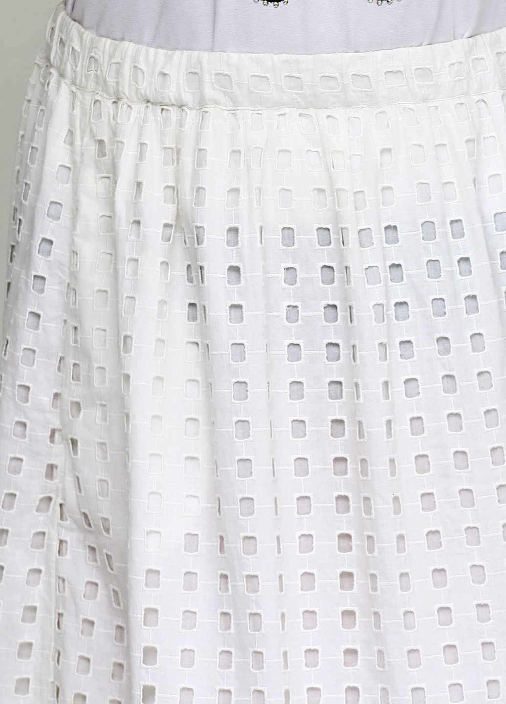 Белая кэжуал однотонная юбка Gap колокол
