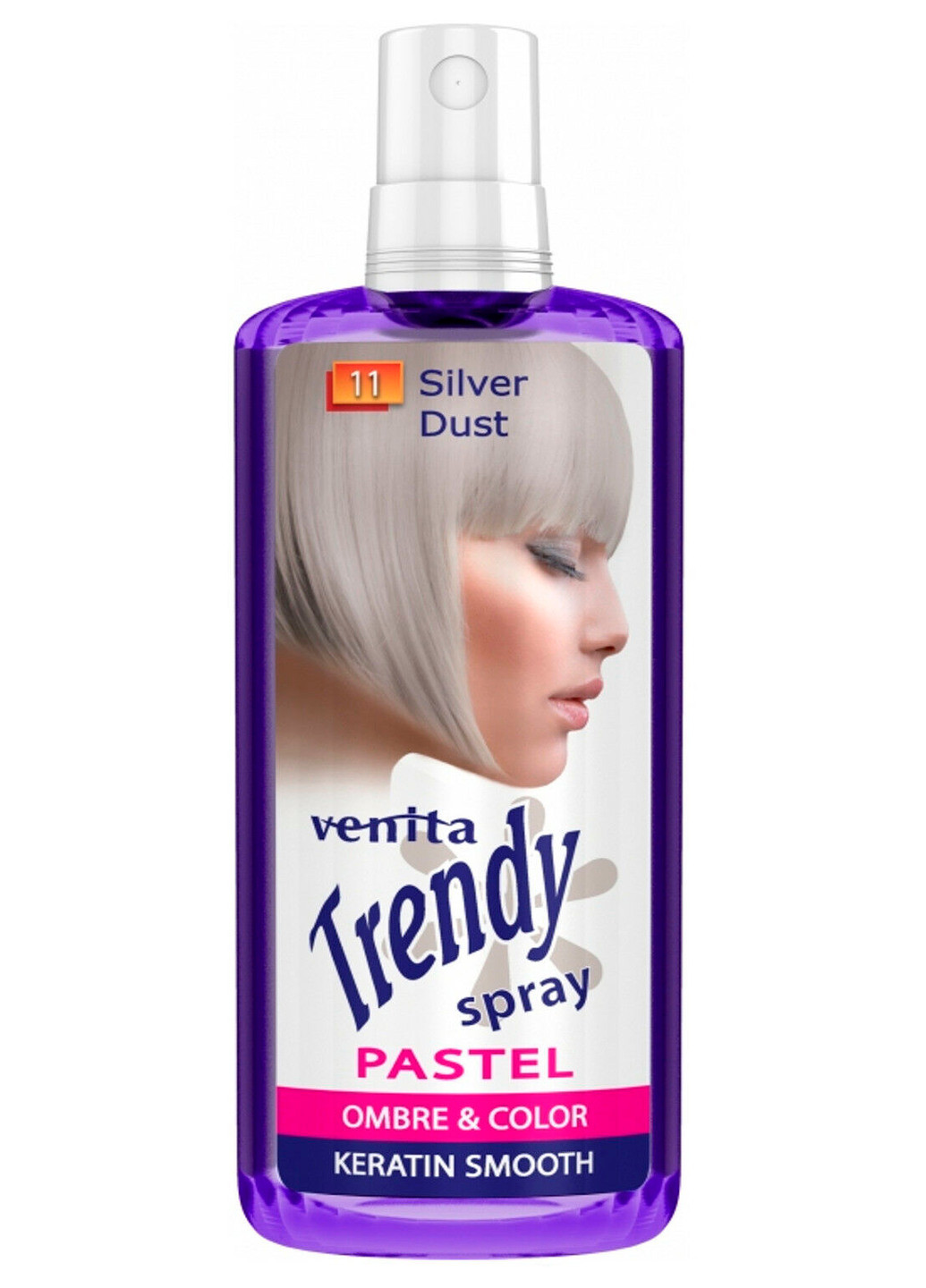 Тонуючий спрей для волосся Trendy Color Spray №11 Сріблястий Venita (202165419)