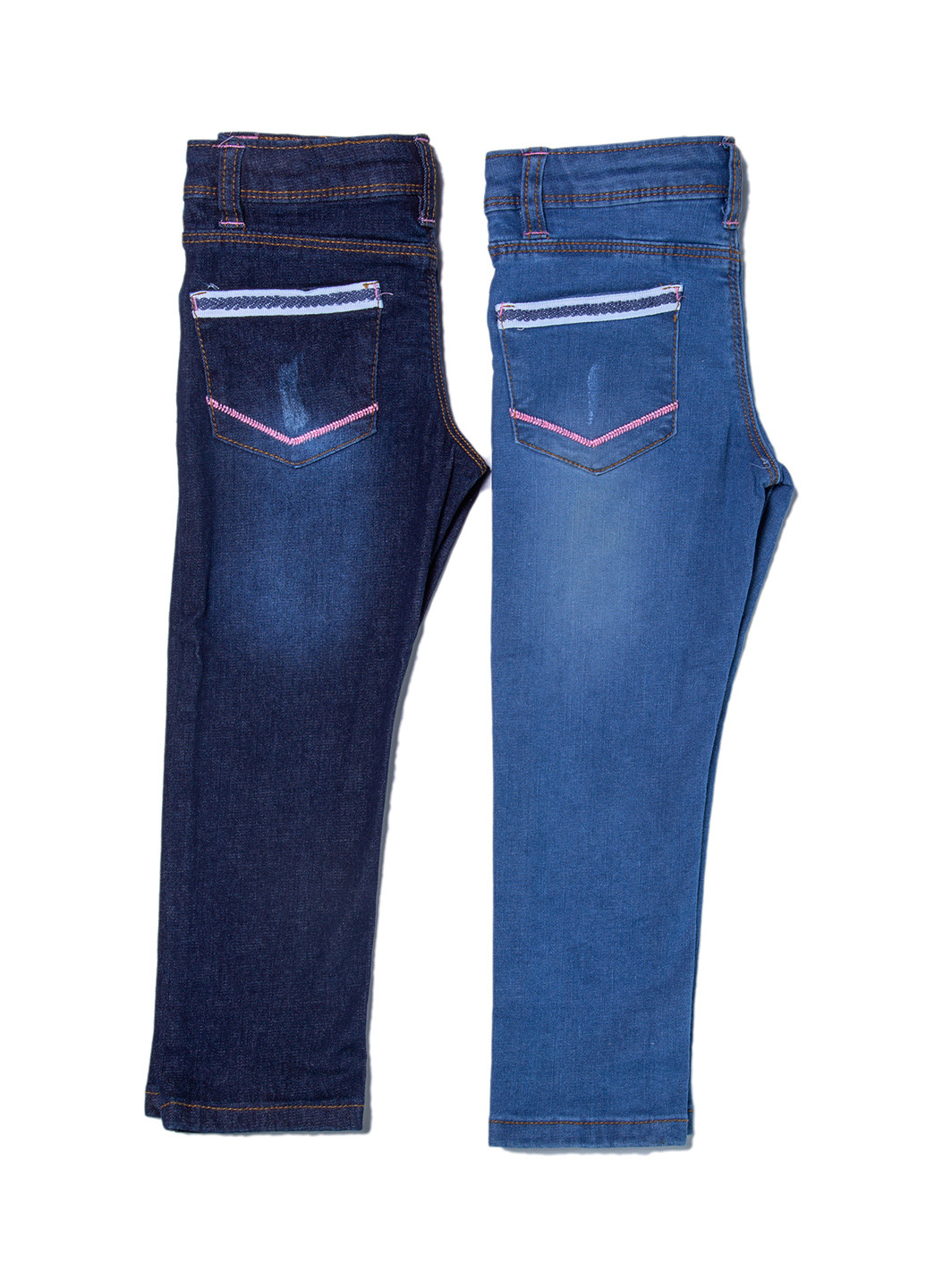 Синие демисезонные прямые джинсы Little Marcel