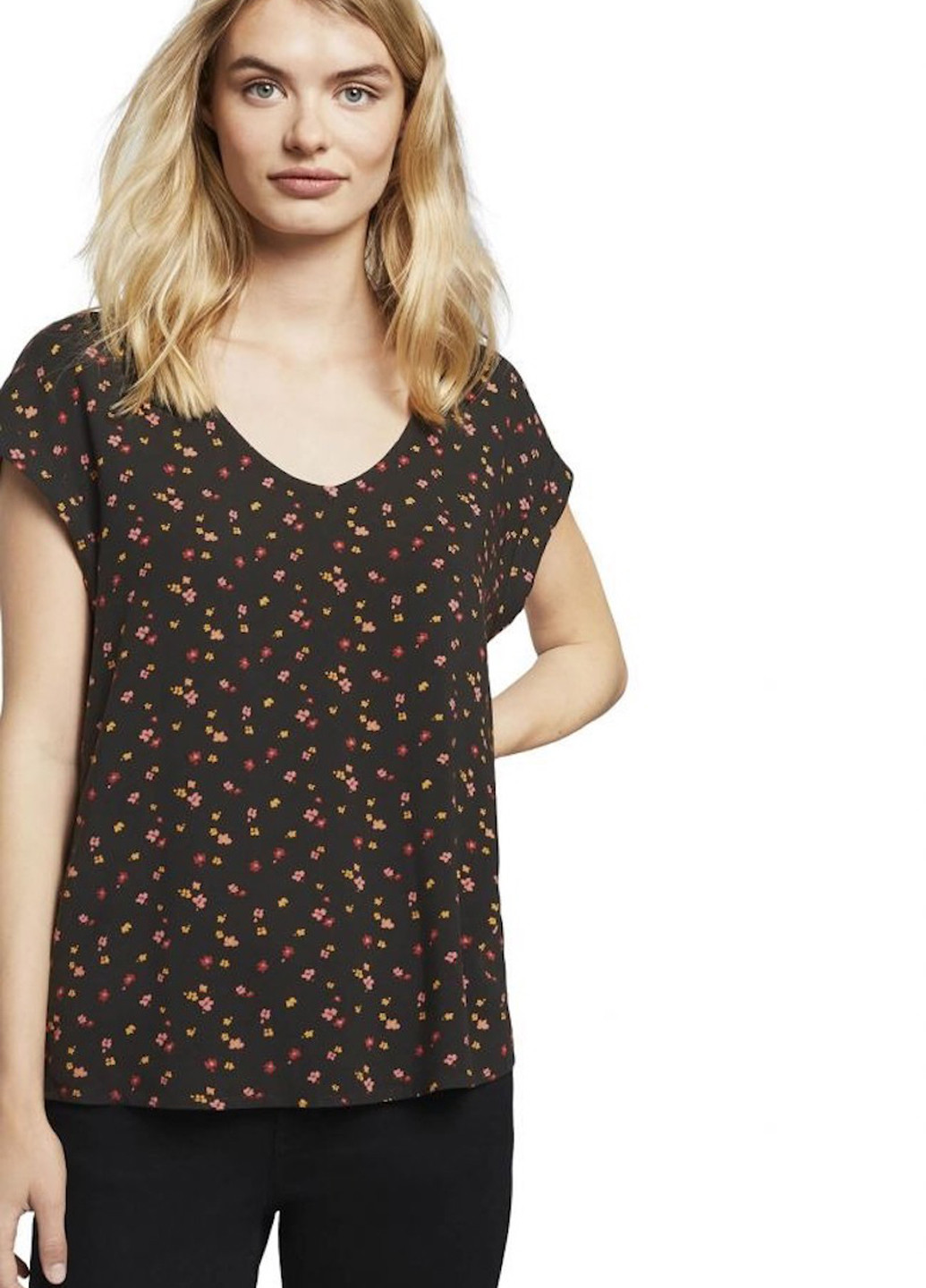 Чорна блуза Tom Tailor