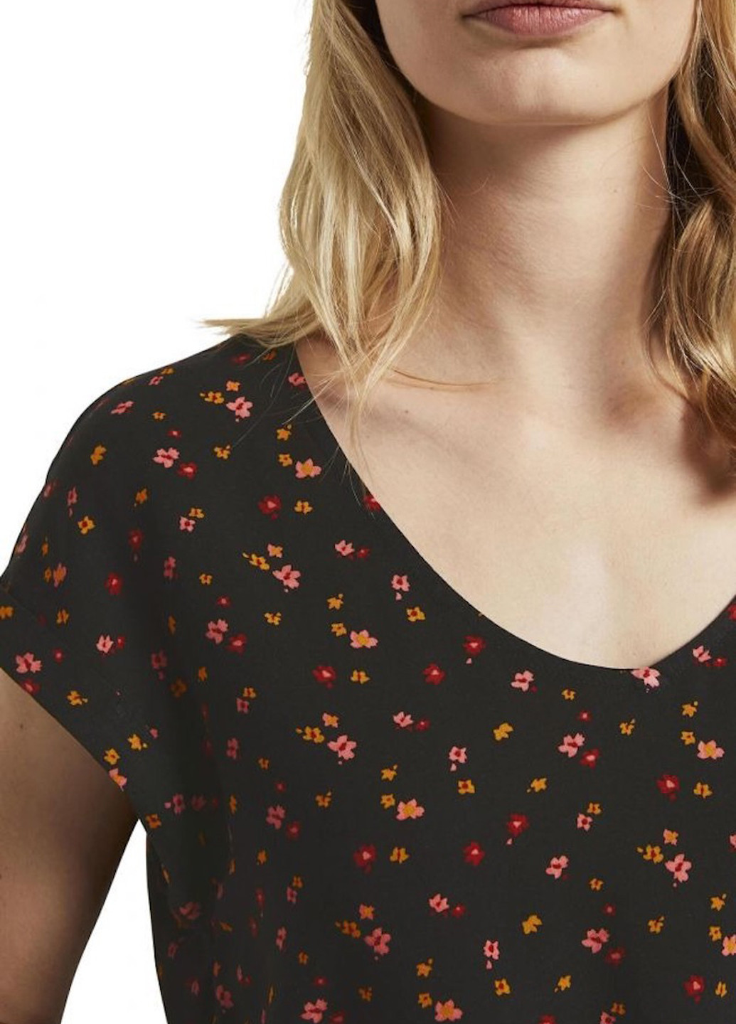 Чорна блуза Tom Tailor