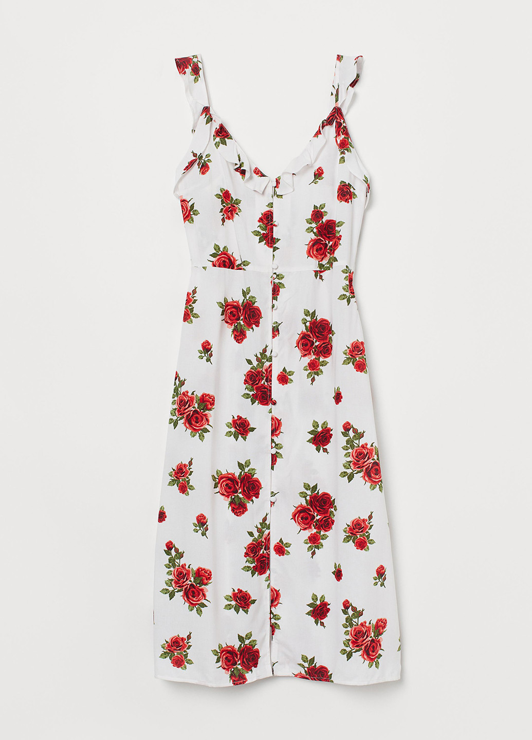 Білий кежуал сукня сукня-сорочка, кльош H&M