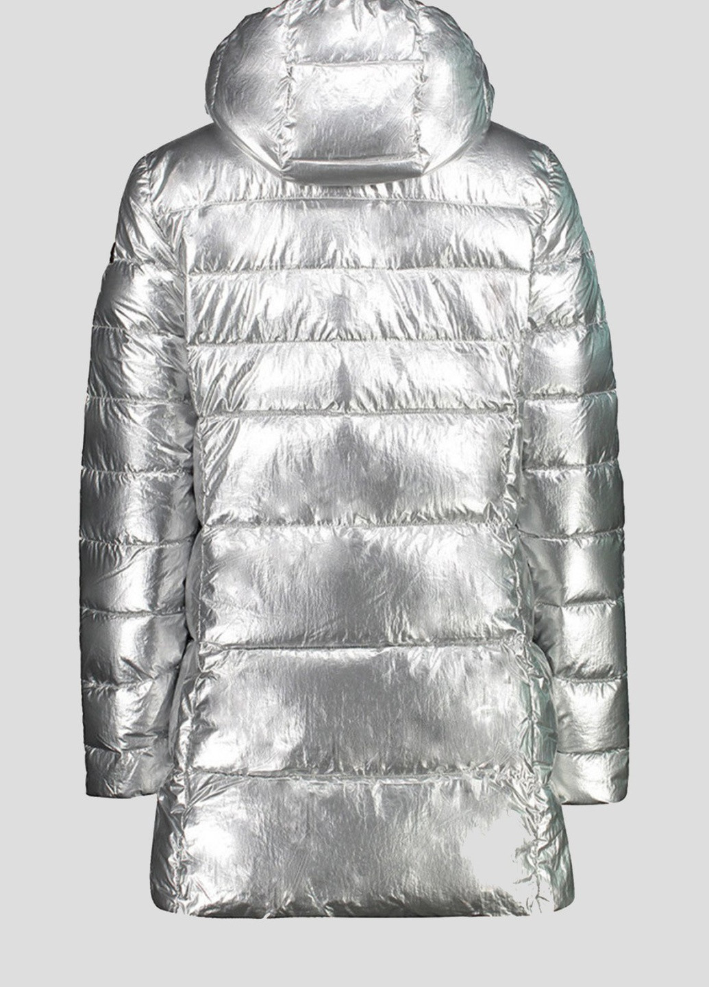 Серебряная серебристая куртка с капюшоном CMP