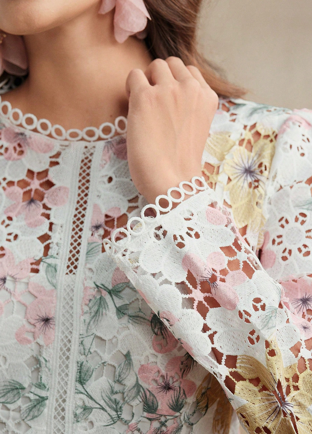 Молочна святковий сукня а-силует SHEIN з квітковим принтом