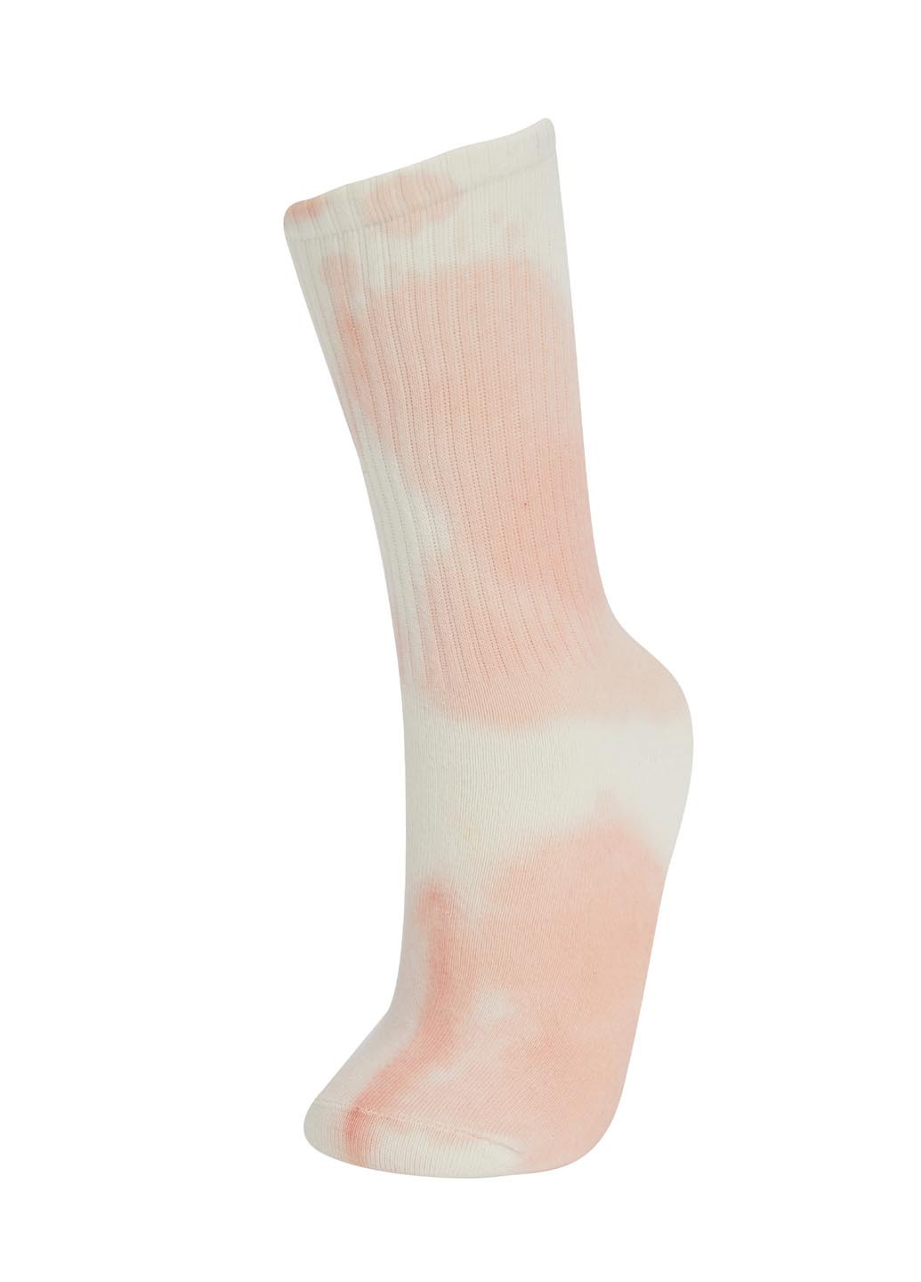 Шкарпетки (2 пари) DeFacto без ущільненого носка абстрактні айворі повсякденні