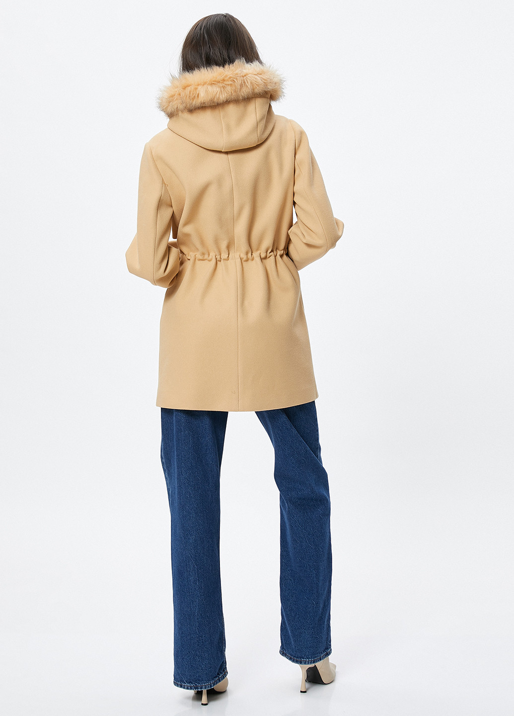 Бежевое демисезонное Пальто KOTON