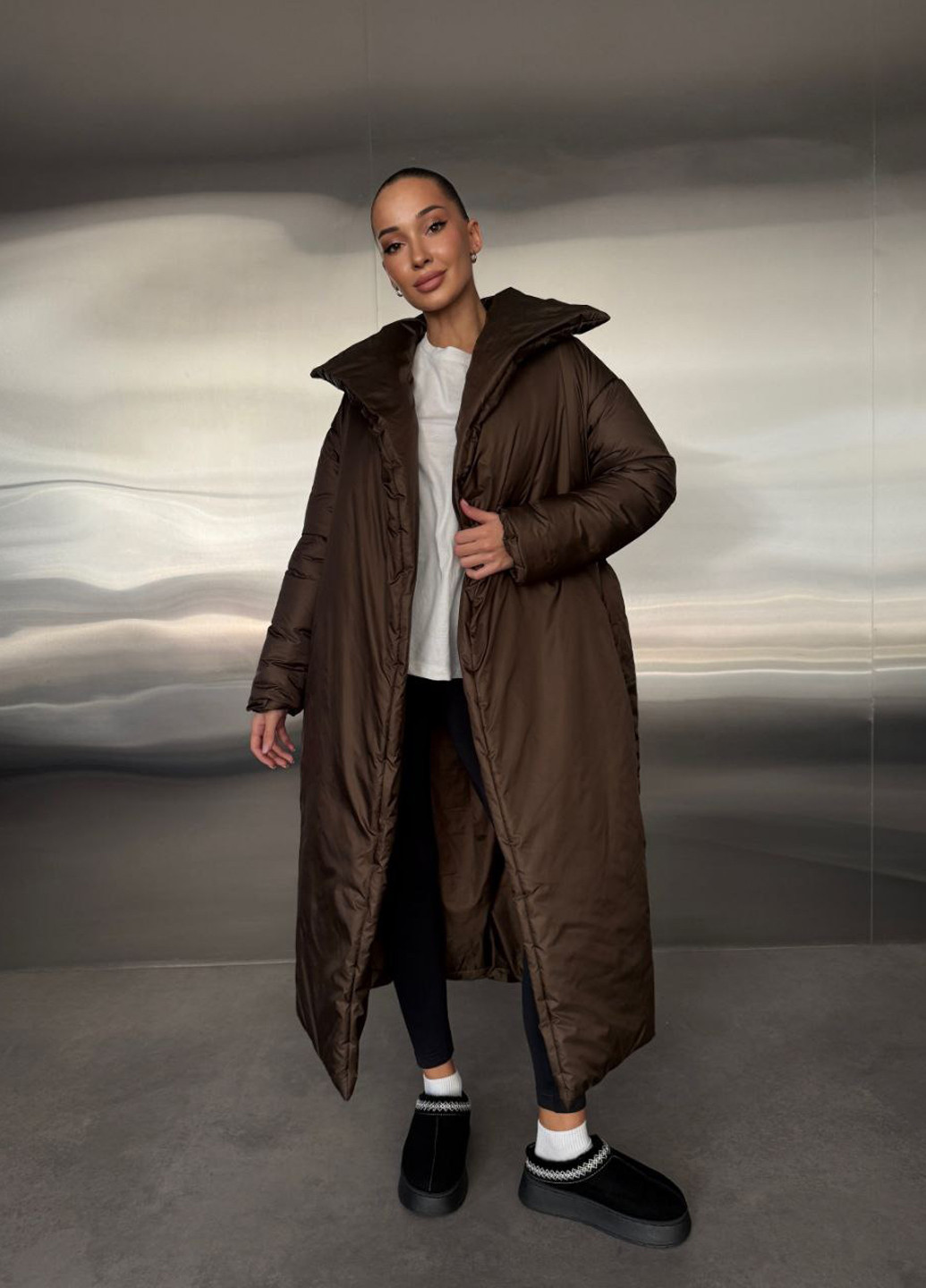 Коричнева демісезонна куртка куртка-пальто Fashion