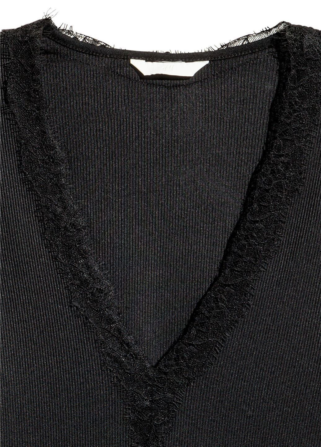 Черный демисезонный реглан пуловер H&M