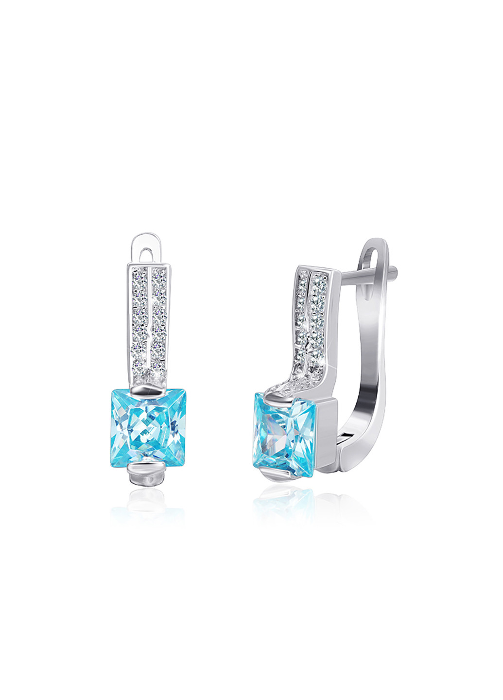 Срібні сережки з фіанітами ск2фт / 389 Silvex925 (201169453)