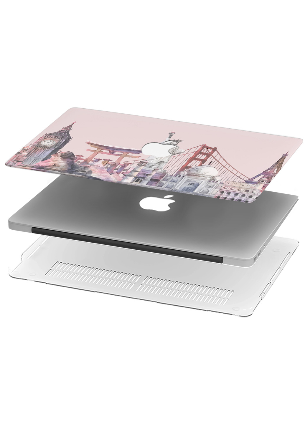 Чохол пластиковий для Apple MacBook Pro Retina 13 A1502/А1425 Відомі місця Миру (Famous places of the World) (6352-2327) MobiPrint (218987823)