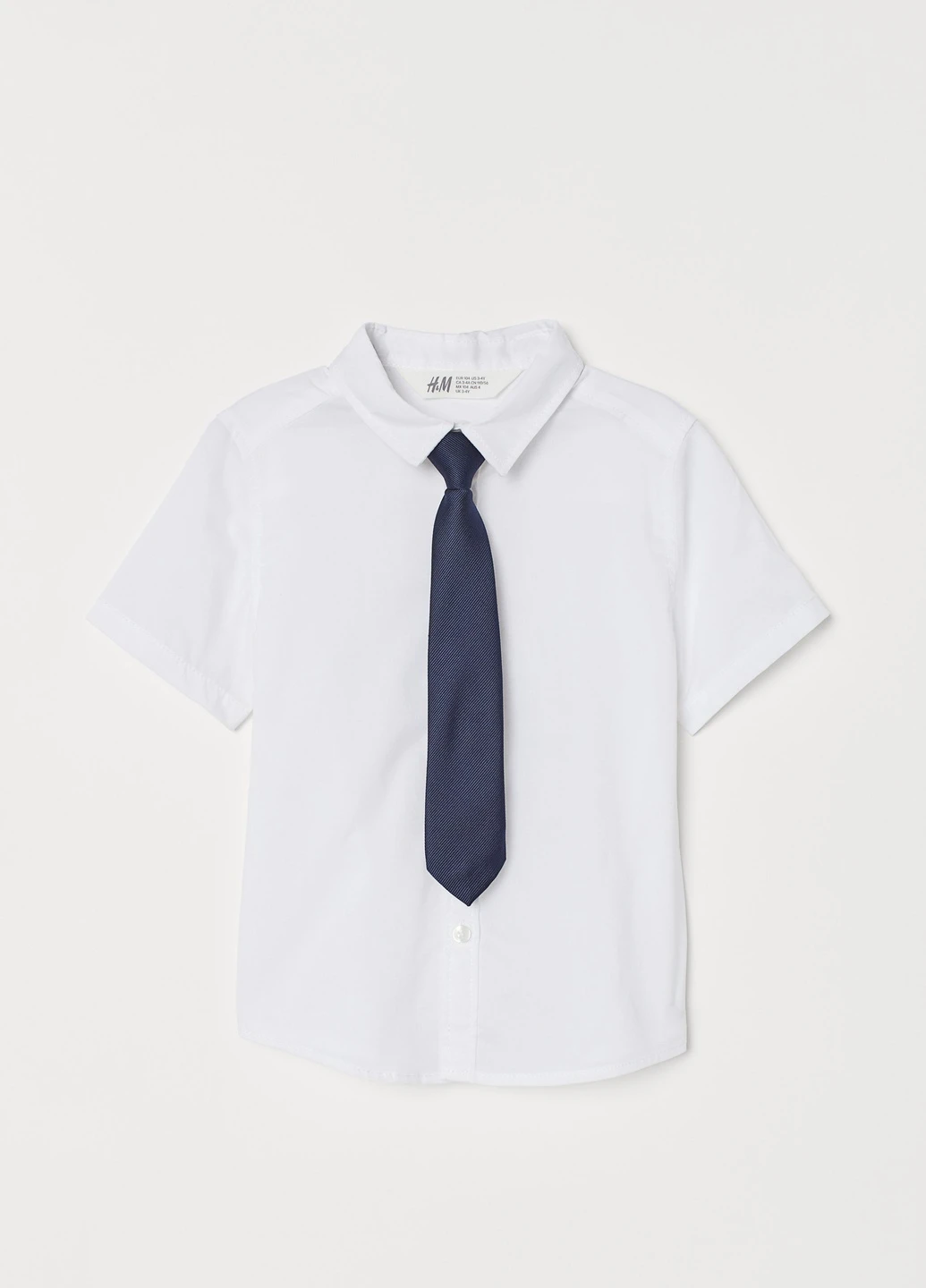 Белая классическая рубашка H&M