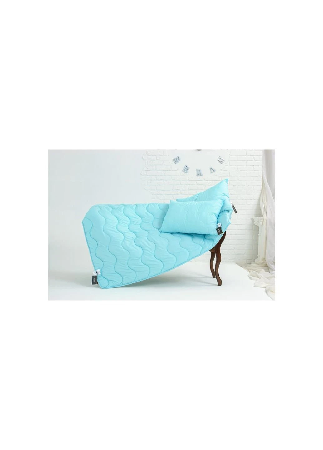 Одеяло шелковое 1646 Eco Light Blue 155х215 (2200002652827) Mirson (254076918)