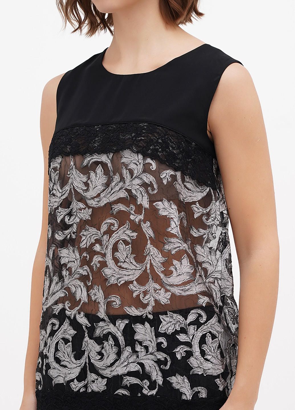 Чорна блуза Sassofono