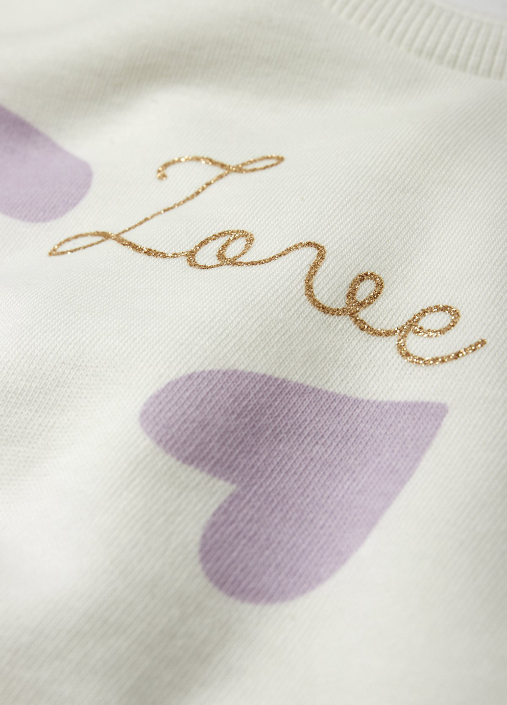 C&A світшот сердечка білий кежуал бавовна